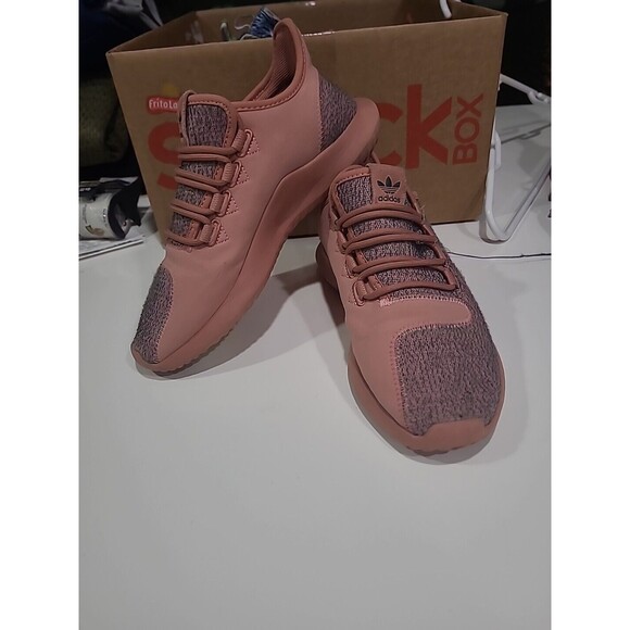 Size 7.5 - Adidas Tubular Shadow Pink Women's Running, Excellent Condition - Picture 2 of 8